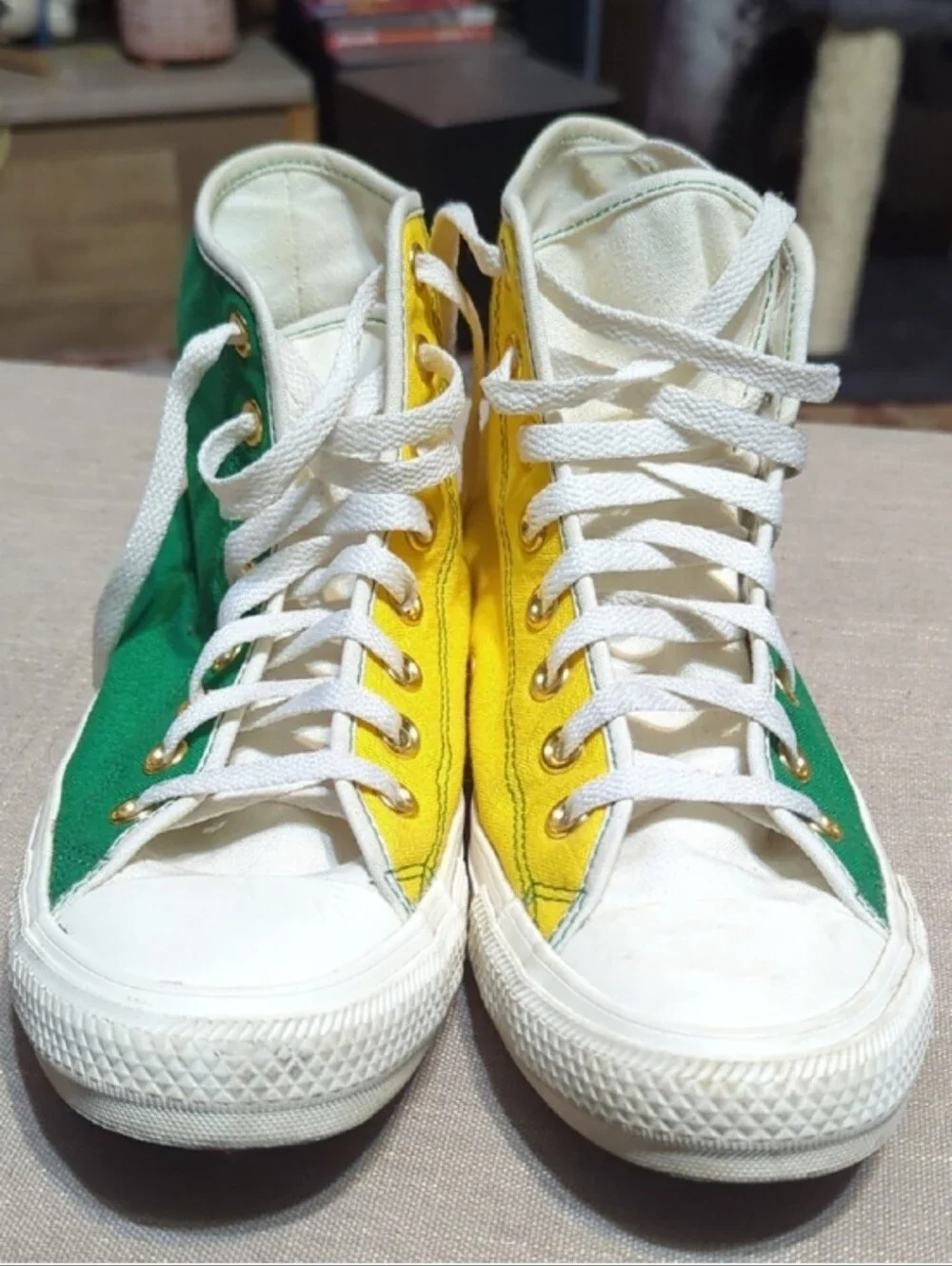 Converse Chuck Taylor All Star High-Top Sneakers - Yellow & Green